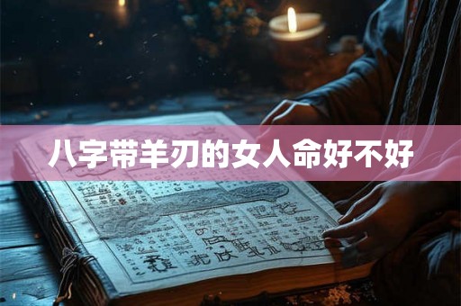 八字带羊刃的女人命好不好 八字带羊刃的女人命好不好