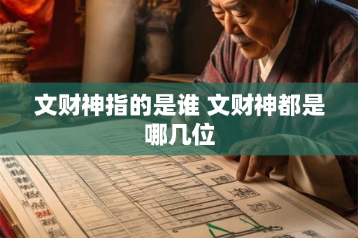 文财神指的是谁 文财神都是哪几位 文财神指的是谁 文财神都是哪几位