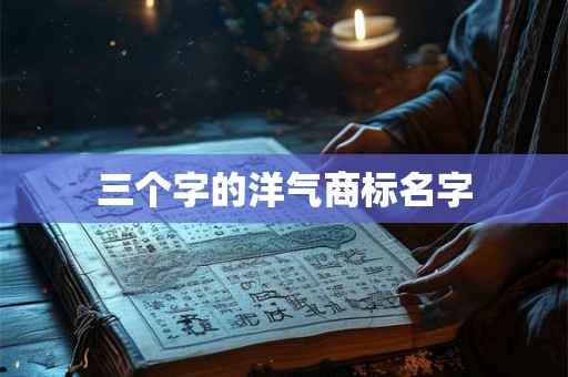 三个字的洋气商标名字