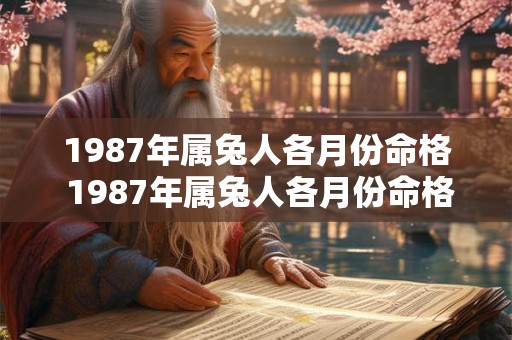 1987年属兔人各月份命格 1987年属兔人各月份命格分析 1987年属兔人各月份命格 1987年属兔人各月份命格分析