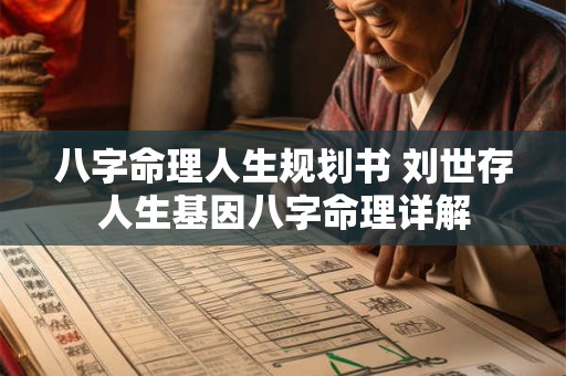 八字命理人生规划书 刘世存人生基因八字命理详解 八字命理人生规划书 刘世存人生基因八字命理详解
