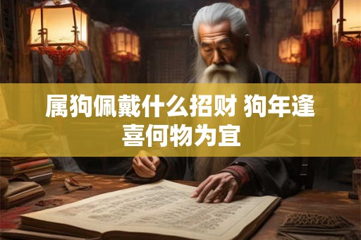 属狗佩戴什么招财 狗年逢喜何物为宜 属狗佩戴什么招财 狗年逢喜何物为宜