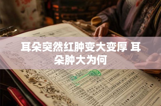 耳朵突然红肿变大变厚 耳朵肿大为何 耳朵突然红肿变大变厚 耳朵肿大为何