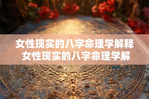 女性现实的八字命理学解释 女性现实的八字命理学解释是什么 女性现实的八字命理学解释 女性现实的八字命理学解释是什么