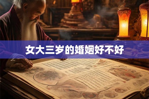 女大三岁的婚姻好不好