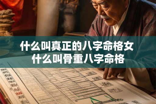 什么叫真正的八字命格女 什么叫骨重八字命格 什么叫真正的八字命格女 什么叫骨重八字命格