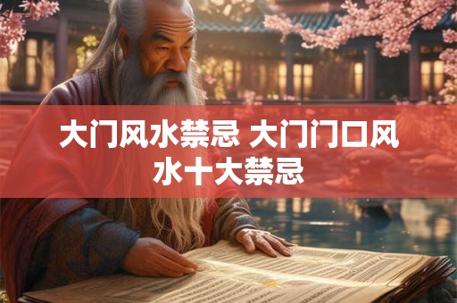 大门风水禁忌 大门门口风水十大禁忌