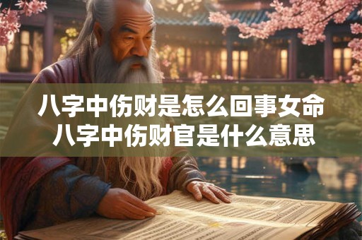 八字中伤财是怎么回事女命 八字中伤财官是什么意思