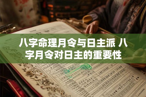 八字命理月令与日主派 八字月令对日主的重要性 八字命理月令与日主派 八字月令对日主的重要性