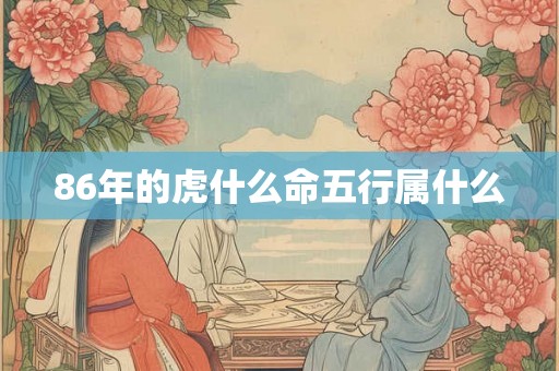 86年的虎什么命五行属什么 86年的虎什么命五行属什么