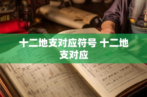 十二地支对应符号 十二地支对应 十二地支对应符号 十二地支对应