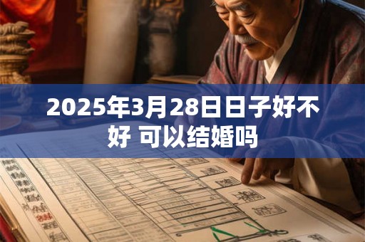 2025年3月28日日子好不好 可以结婚吗 2025年3月28日日子好不好 可以结婚吗