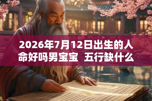 2026年7月12日出生的人命好吗男宝宝  五行缺什么