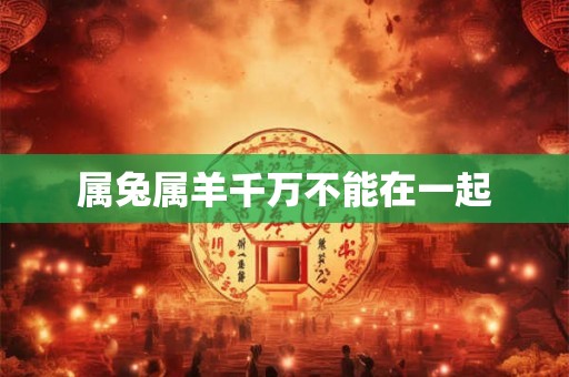 属兔属羊千万不能在一起 属兔属羊千万不能在一起