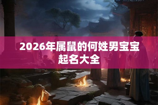 2026年属鼠的何姓男宝宝起名大全 2026年属鼠的何姓男宝宝起名大全