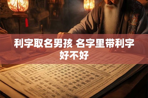 利字取名男孩 名字里带利字好不好 利字取名男孩 名字里带利字好不好