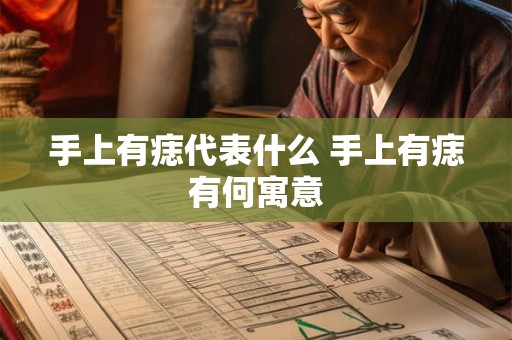 手上有痣代表什么 手上有痣有何寓意 手上有痣代表什么 手上有痣有何寓意