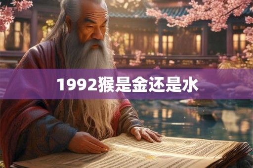 1992猴是金还是水 1992猴是金还是水