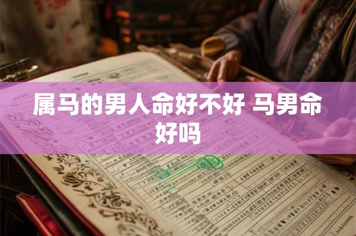 属马的男人命好不好 马男命好吗 属马的男人命好不好 马男命好吗