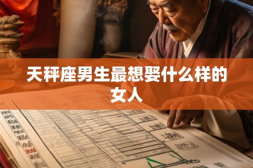 天秤座男生最想娶什么样的女人 天秤座男生最想娶什么样的女人