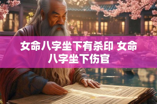 女命八字坐下有杀印 女命八字坐下伤官