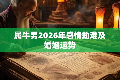 属牛男2026年感情劫难及婚姻运势 属牛男2026年感情劫难及婚姻运势