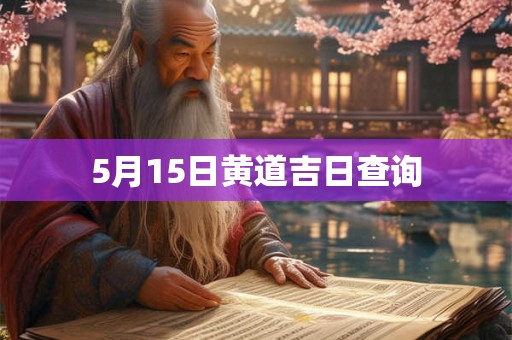 5月15日黄道吉日查询