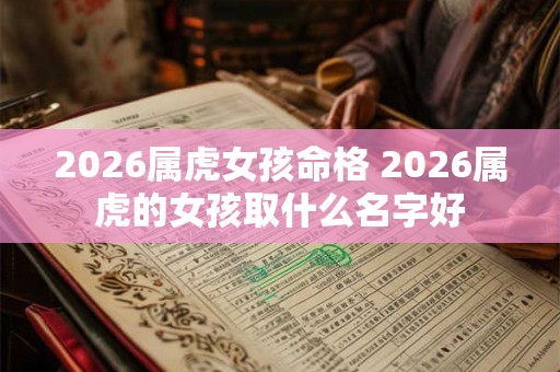 2026属虎女孩命格 2026属虎的女孩取什么名字好