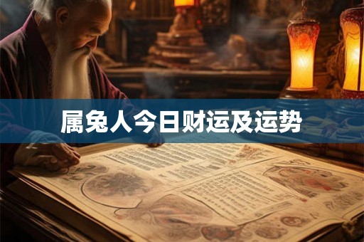 属兔人今日财运及运势 属兔人今日财运及运势