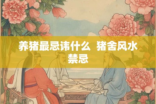 养猪最忌讳什么 猪舍风水禁忌 养猪最忌讳什么 猪舍风水禁忌