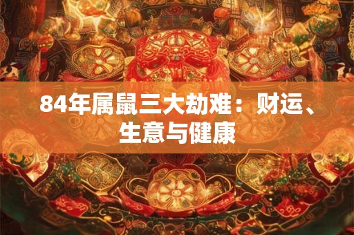 84年属鼠三大劫难:财运、生意与健康 84年属鼠三大劫难:财运、生意与健康