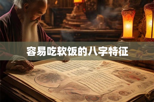 容易吃软饭的八字特征 容易吃软饭的八字特征