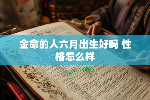 金命的人六月出生好吗 性格怎么样 金命的人六月出生好吗 性格怎么样