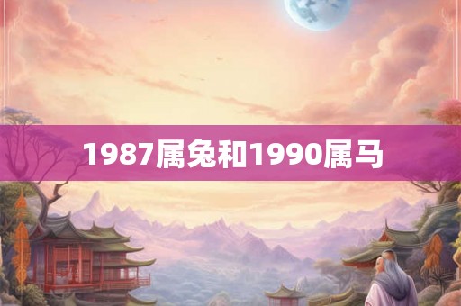 1987属兔和1990属马 1987属兔和1990属马