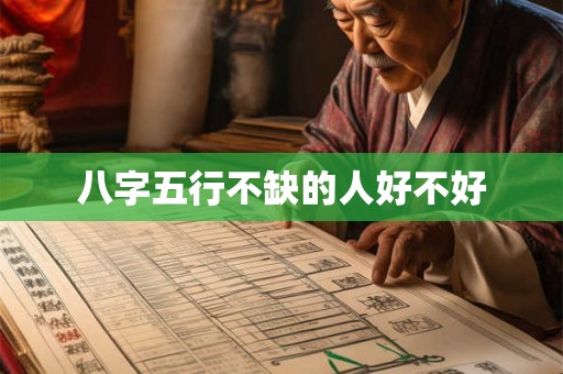 八字五行不缺的人好不好