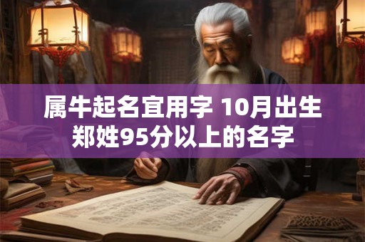 属牛起名宜用字 10月出生郑姓95分以上的名字 属牛起名宜用字 10月出生郑姓95分以上的名字
