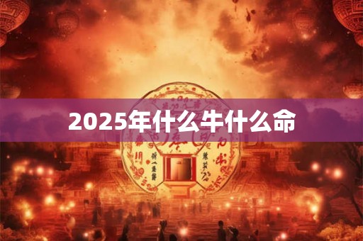 2025年什么牛什么命 2025年什么牛什么命