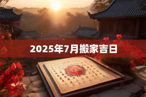 2025年7月搬家吉日 2025年7月搬家吉日