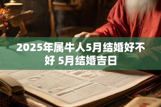 2025年属牛人5月结婚好不好 5月结婚吉日