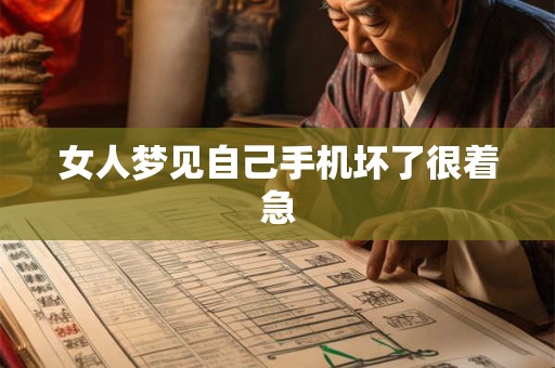 女人梦见自己手机坏了很着急