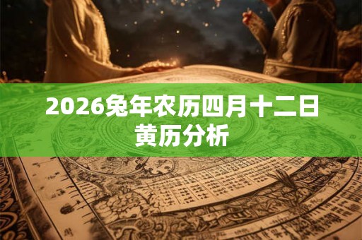 2026兔年农历四月十二日黄历分析 2026兔年农历四月十二日黄历分析
