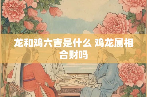 龙和鸡六吉是什么 鸡龙属相合财吗