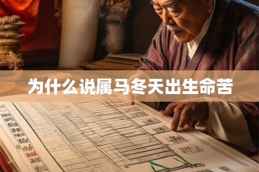为什么说属马冬天出生命苦