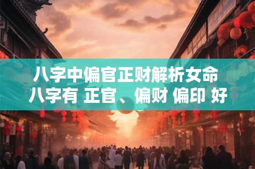 八字中偏官正财解析女命 八字有 正官、偏财 偏印 好不 八字中偏官正财解析女命 八字有 正官、偏财 偏印 好不