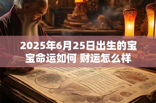 2025年6月25日出生的宝宝命运如何 财运怎么样 2025年6月25日出生的宝宝命运如何 财运怎么样