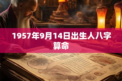 1957年9月14日出生人八字算命 1957年9月14日出生人八字算命