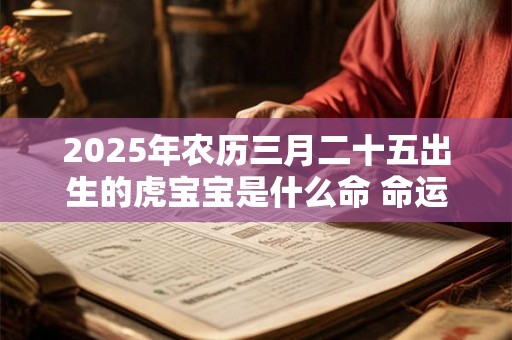 2025年农历三月二十五出生的虎宝宝是什么命 命运是好是坏 2025年农历三月二十五出生的虎宝宝是什么命 命运是好是坏