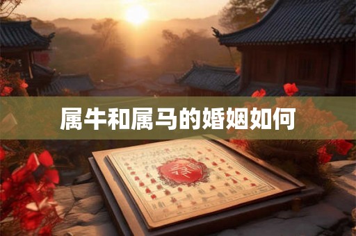 属牛和属马的婚姻如何