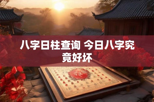 八字日柱查询 今日八字究竟好坏 八字日柱查询 今日八字究竟好坏