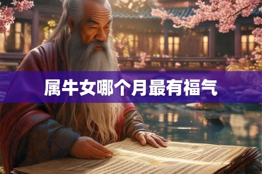 属牛女哪个月最有福气